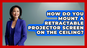 How Do You Mount A Retractable Projector Screen On The Ceiling? - NextGen Viewing and Audio
