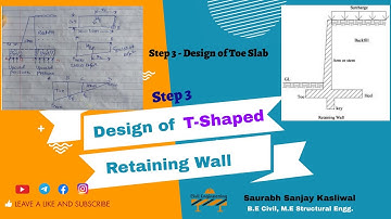 T Shaped Retaining Wall Design (Part 2 Step 3)