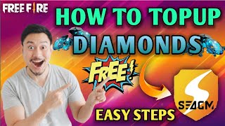 HOW TO TOPUP DIAMONDS IN FREE FIRE FROM SEAGM || EASY STEPS || #Seagm #topup #freefirediamonds screenshot 4
