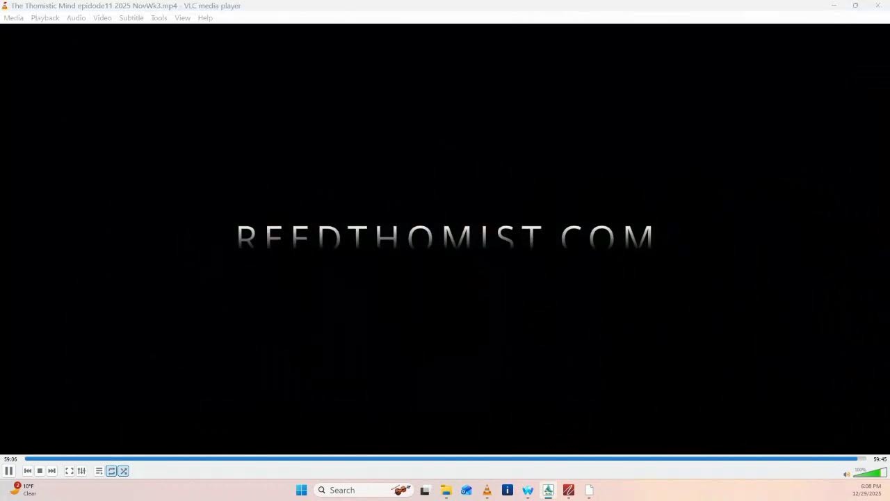 KMMK 88.7 FM The Thomistic Mind with Dr. Jason Reed Episode 11 December 29, 2025