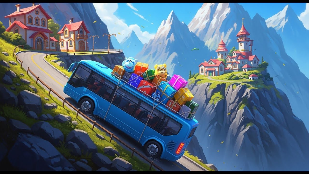 ETS2 Dangerous Hill Road Bus Drive - Extreme Overtakes POV 1.57