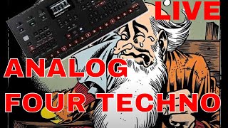 Analog four techno improvisation live #1505