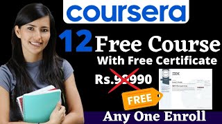 Coursera 12 Free  Courses with Certification in November | Projects Based Online Courses