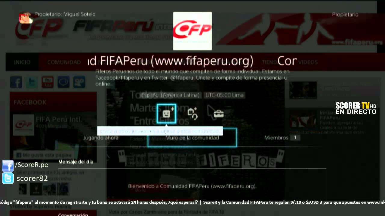 ¿Cómo unirse al Grupo de la Comunidad FIFAPeru en el PlayStation 4?