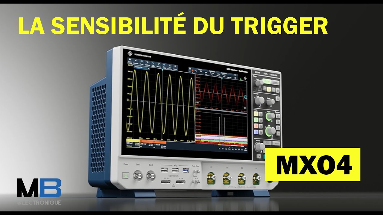 La sensibilité du trigger - Oscilloscope MXO4 - MB ELECTRONIQUE - YouTube