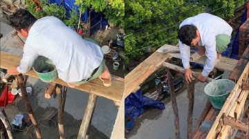 Cách ghép cốt pha gỗ ! MÁI HIÊN! Nơi nguy hiểm nhất của ngôi nhà | standard wood formwork