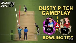 Dream cricket 2025 Best gameplay of dusty pitch with fast bowling #dreamcricket2025 #brettlee #dusty screenshot 4