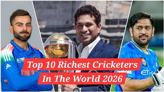 Top 10 Richest Cricketers In The World 2026 #cricketer 