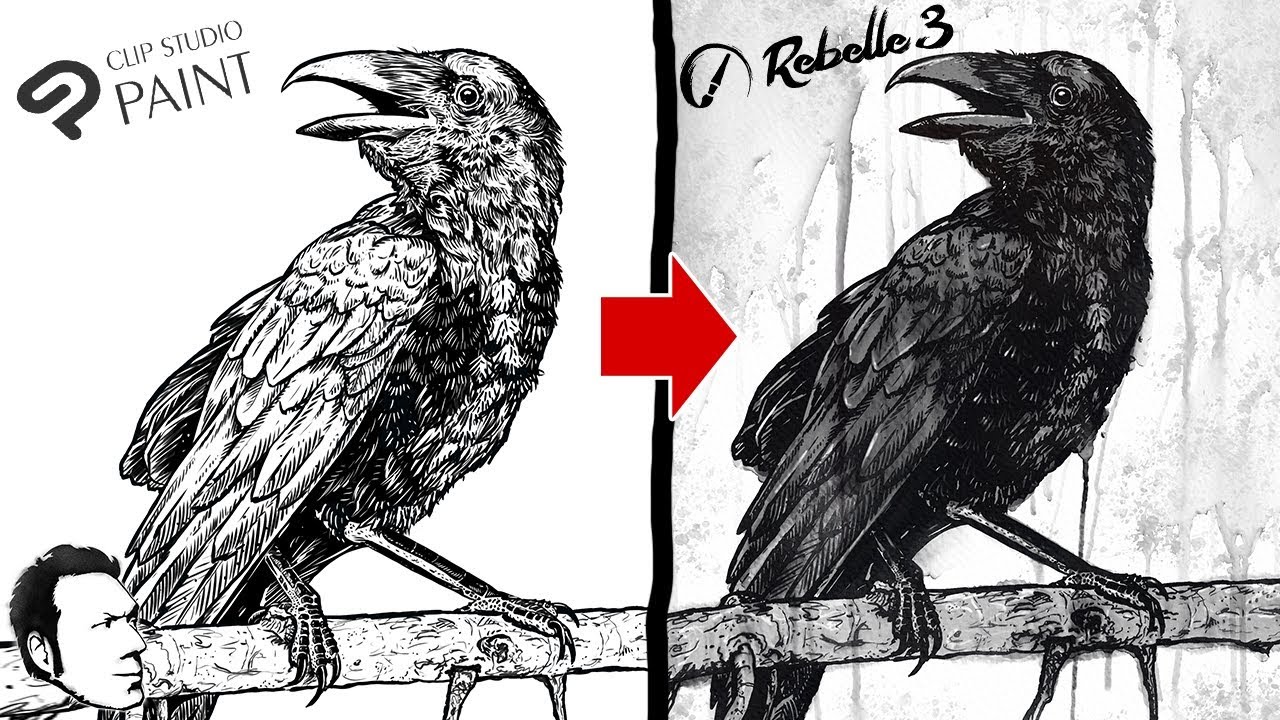 Runny Wet Ink Effects with REBELLE & CLIP STUDIO PAINT