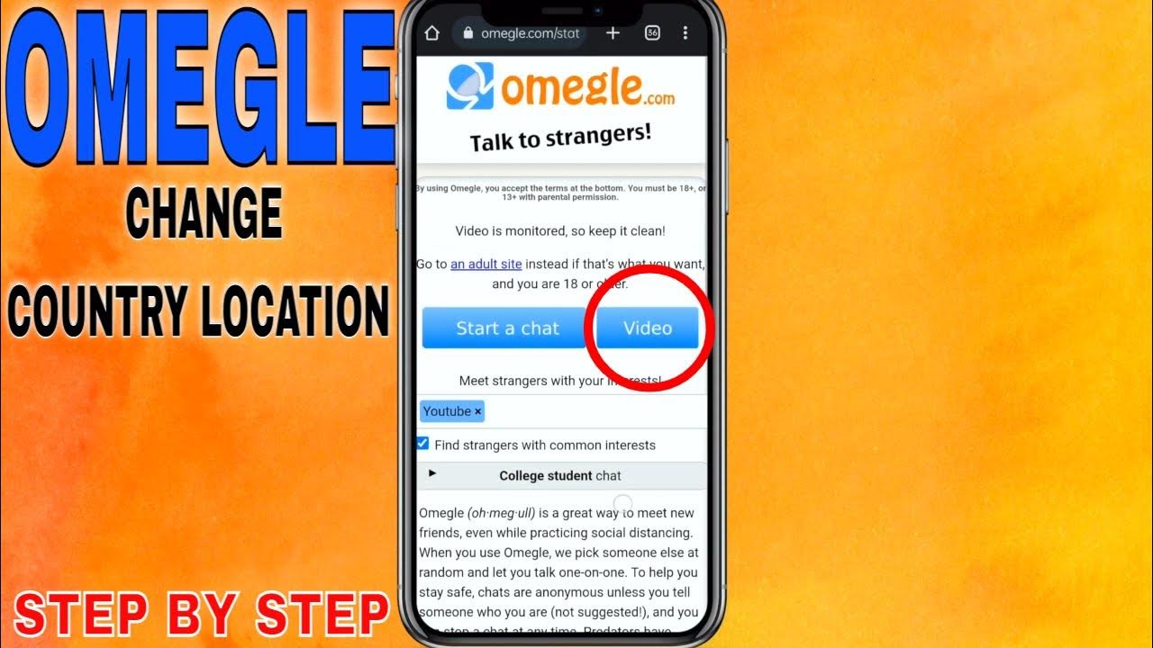 How to Change Your Country Location on Omegle 🔴 YouTube