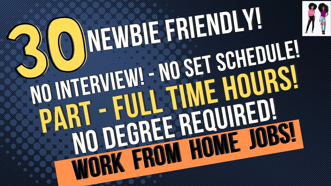 30 удалённых вакансий для новичков без определённого графика | Отлично подходит для занятых и дом...