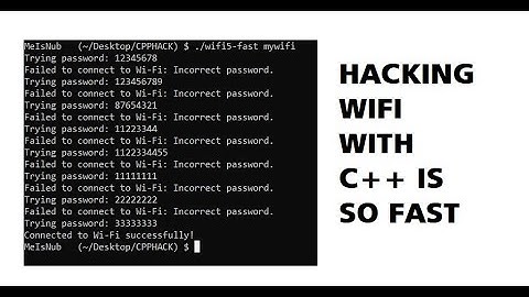 HACKING WIFI BRUTEFORCE WITH C++.