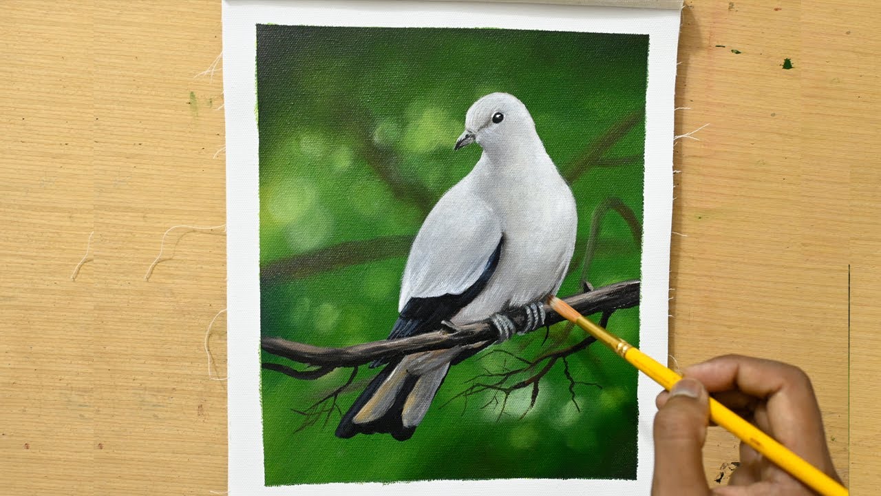 How To Paint A Simple Dove With A Vintage Vibe - creative jewish mom