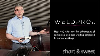 Welding pipes manually It's easier that way!