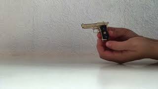 W.POLAH MINIATURE GUNS: the Beretta 92FS in action | 2mm Slide Gun | mini Beretta | Gift for Men