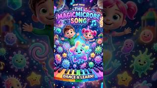 The Magic Microbe Song! 🦠✨ Fun STEM Dance Songs for Kids. #usa #shorts #kidssongs #usatrending