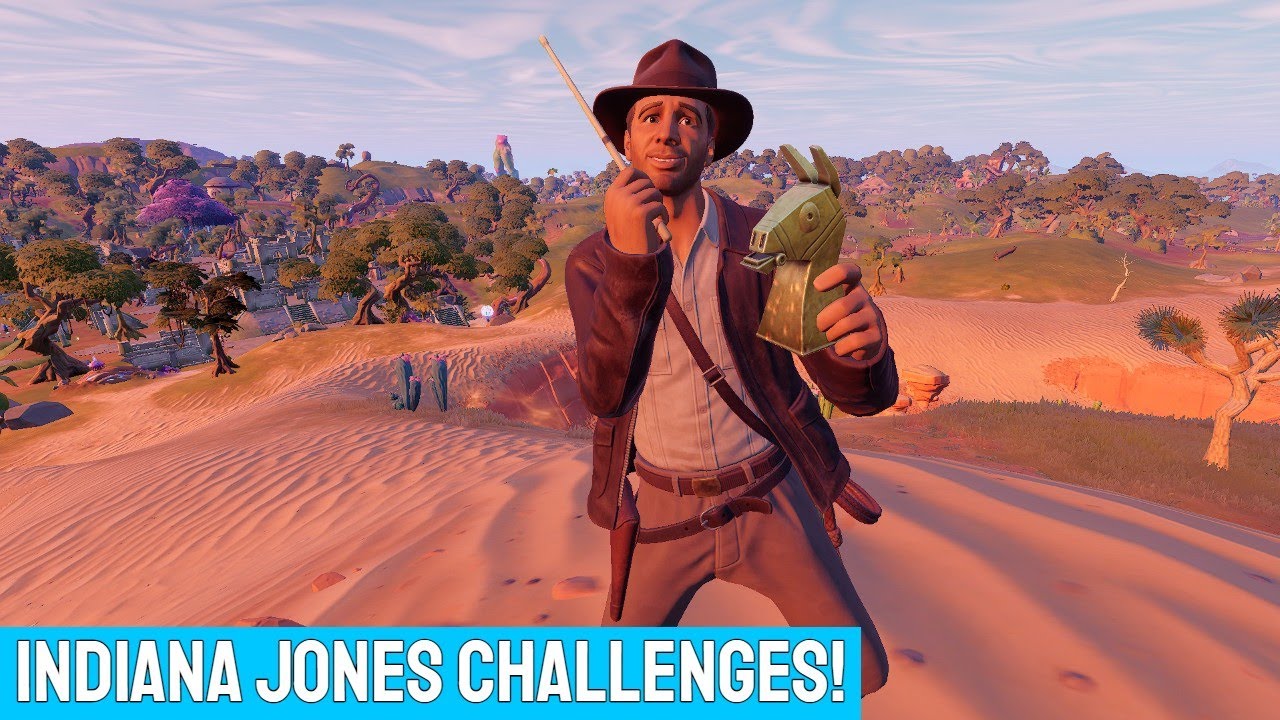 how-to-get-indiana-jones-in-fortnite-indiana-jones-challenges-youtube