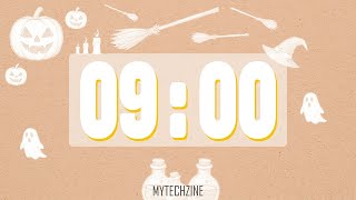 9 Minute Halloween Classroom Timer | Silent Countdown 🎃
