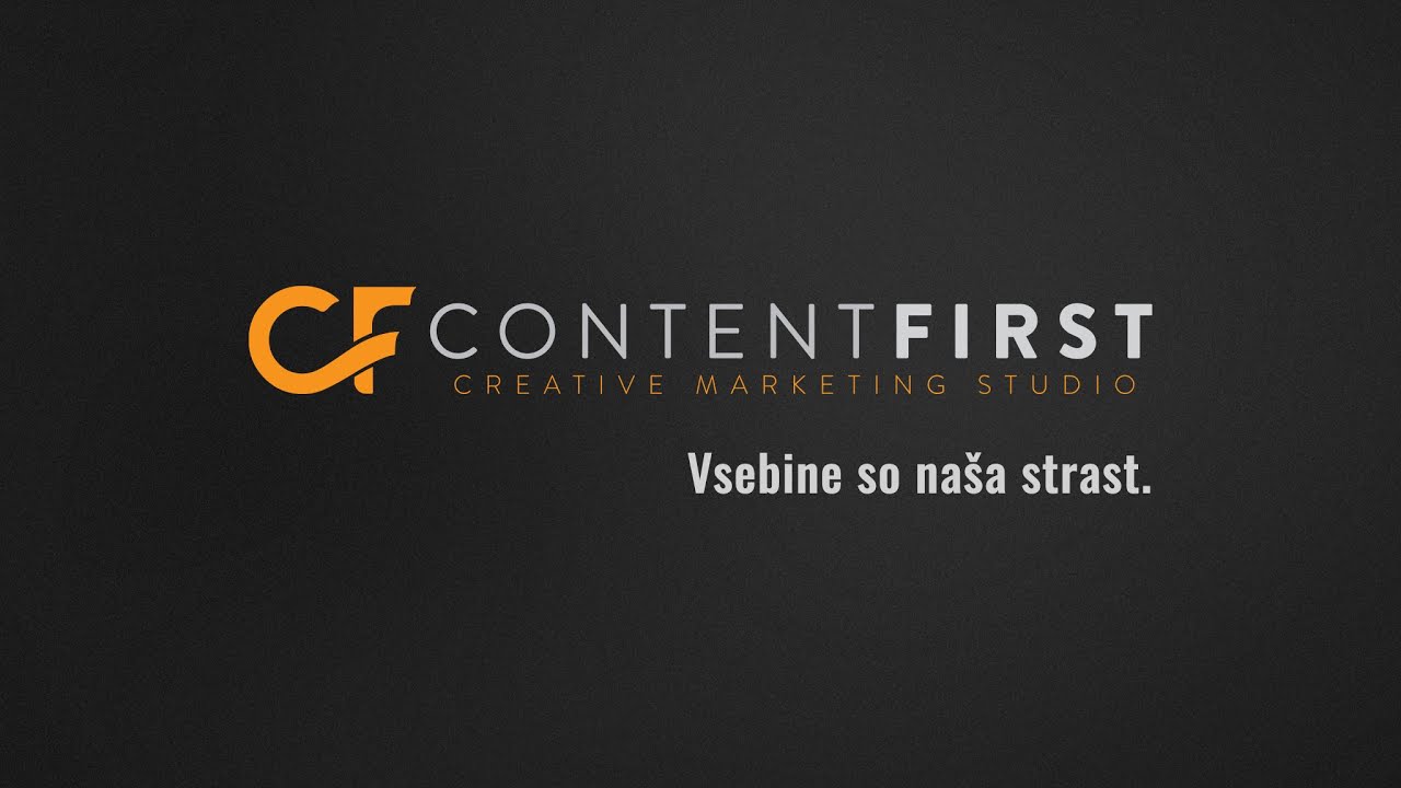 Content First - predstavitveni video