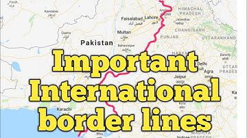 Important International Border lines