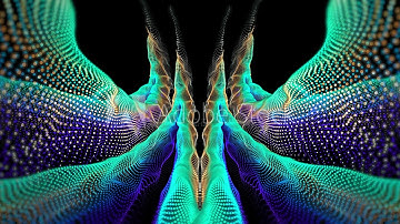 4K Psychedelic form.Colourful abstract 3D fractal background.