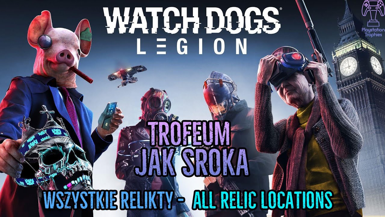 Watch Dogs – Legion : All 15 Relic Locations (Magpie) Trophy Achievement  Guide : r/Selphie1999Gaming