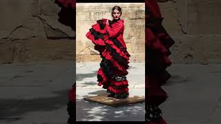 A street flamenco dancer in Spain