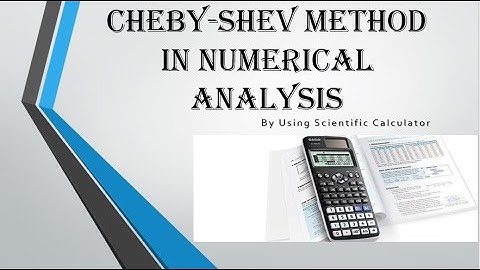 CHEBY-SHEV METHOD IN NUMERICAL ANALYSIS #MathematicsSolutions