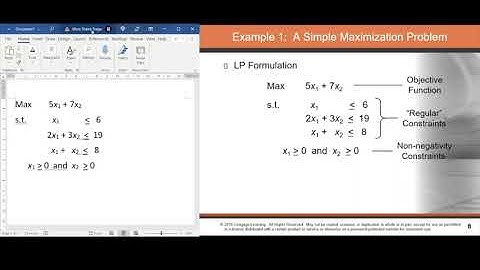 Management Science: Introduction to Linear Programming