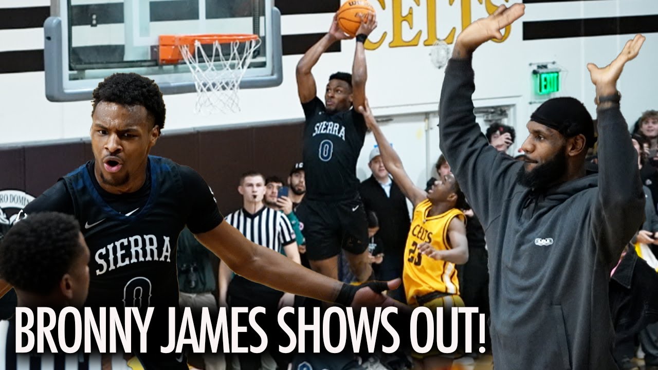 Bronny James WILD DUNK Gets LeBron OUT OF HIS SEAT! - Win Big Sports