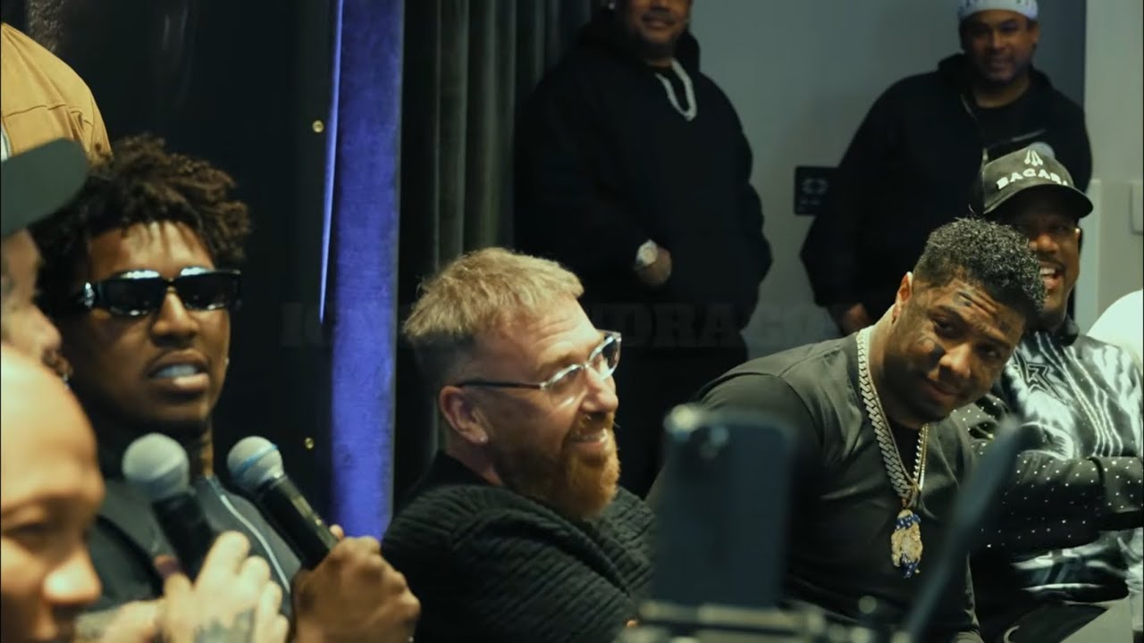 Blueface X Swaggy P Fade 🥊 Full Press Conference 😱 Adam22 Checked By Dc Baby Draco For 4XTRA 