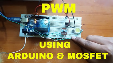 Pwm using aurdiuno and Mosfet to adjust brightness of led