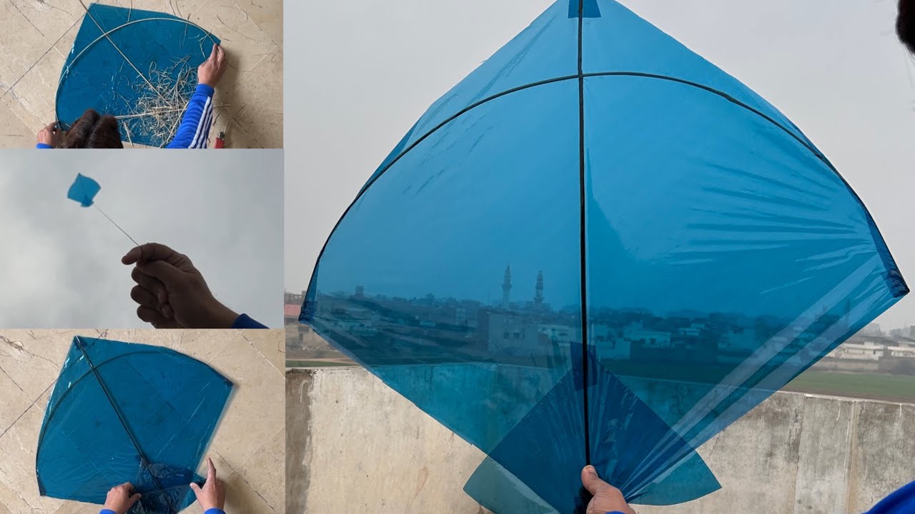 Kite Banane ka asan Tariqa || kite making || kite flying || kite making tutorial || diy crafts 