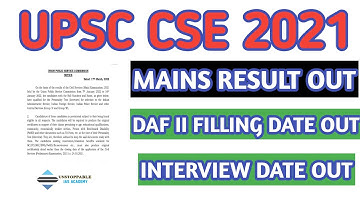 OFFICIALLY OUT :- Upsc CSE MAINS 2021 RESULT | upsc 2021 mains result | upsc cse 2021 interview date