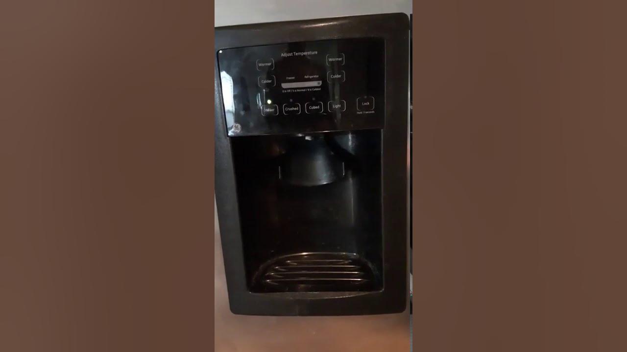 Quick fix to prevent frozen water dispenser GE refrigerator YouTube