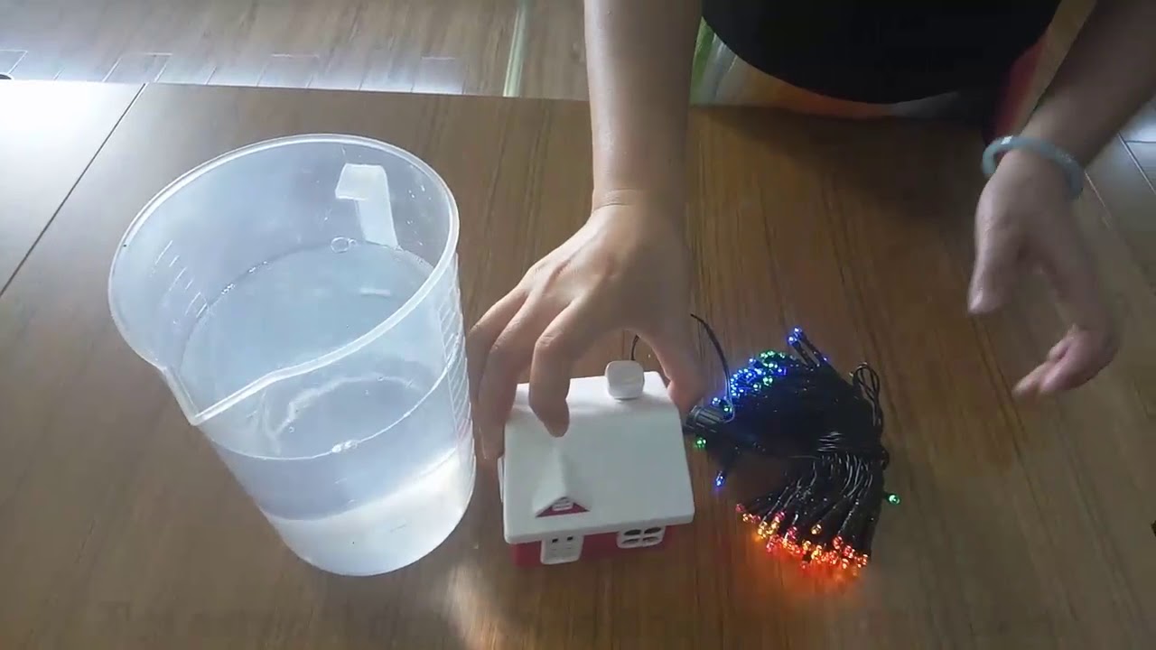 How to activate fairy lights with a Santa House YouTube