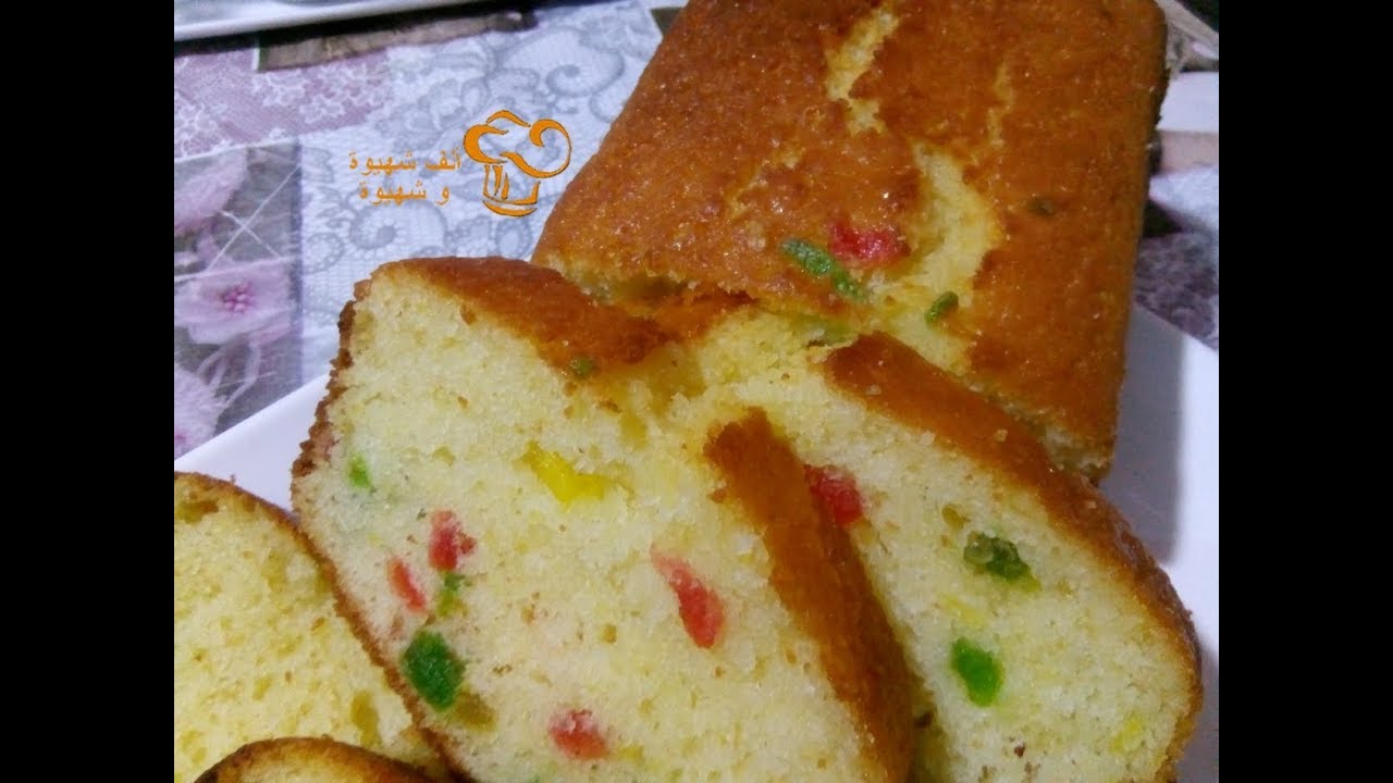 كيكة بمركز الحامض و الفواكه المعسلة  😋😋😋  - الكيك اليومي -