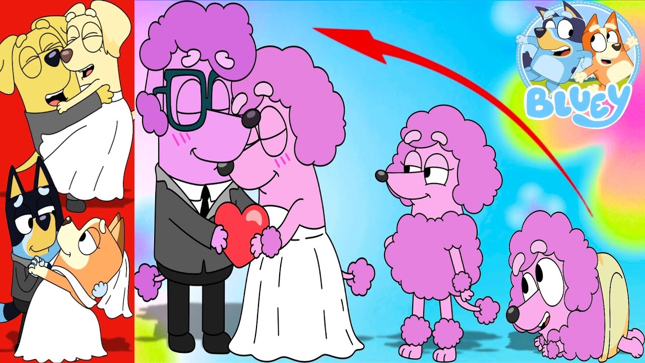 Bluey Moms Growing Up Compilation | Color WOW