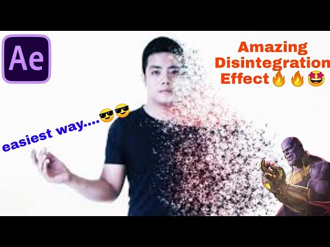 THANOS DISINTEGRATION - After Effects (NO PLUGINS)|disintegration effect in after effects