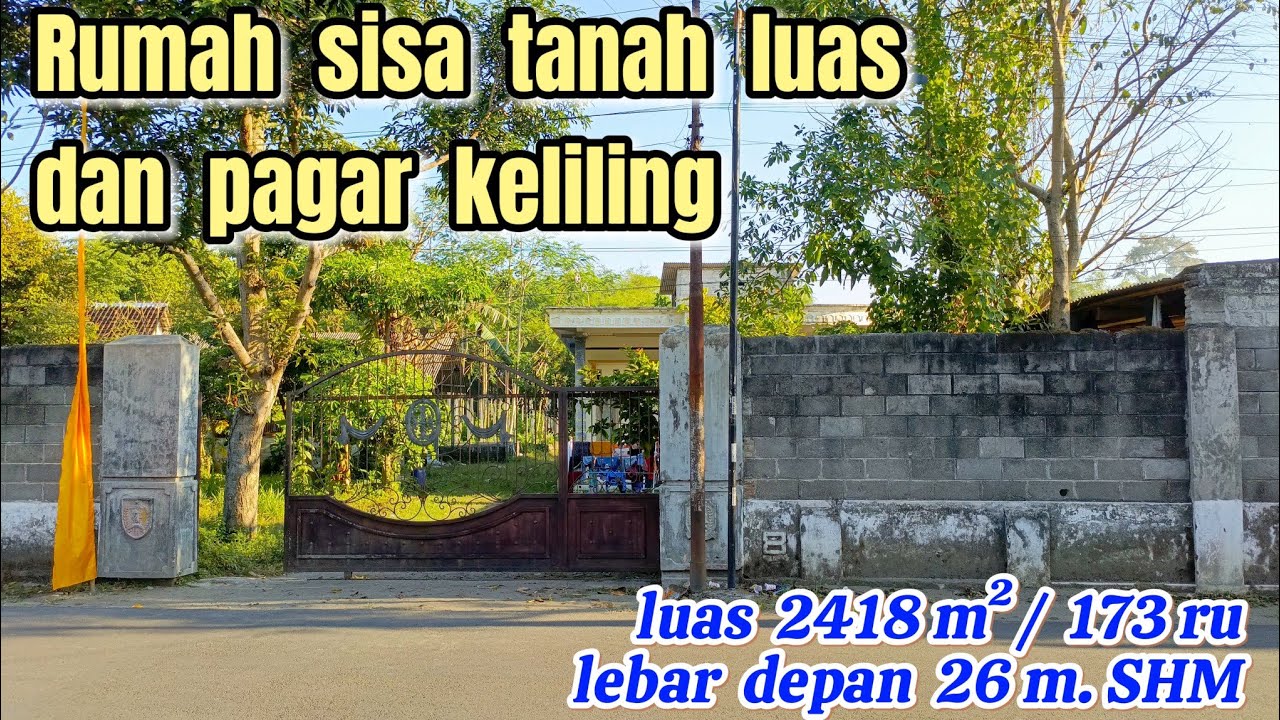 Rumah sisa tanah Luas dan pagar keliling ( 082194791760 ) 