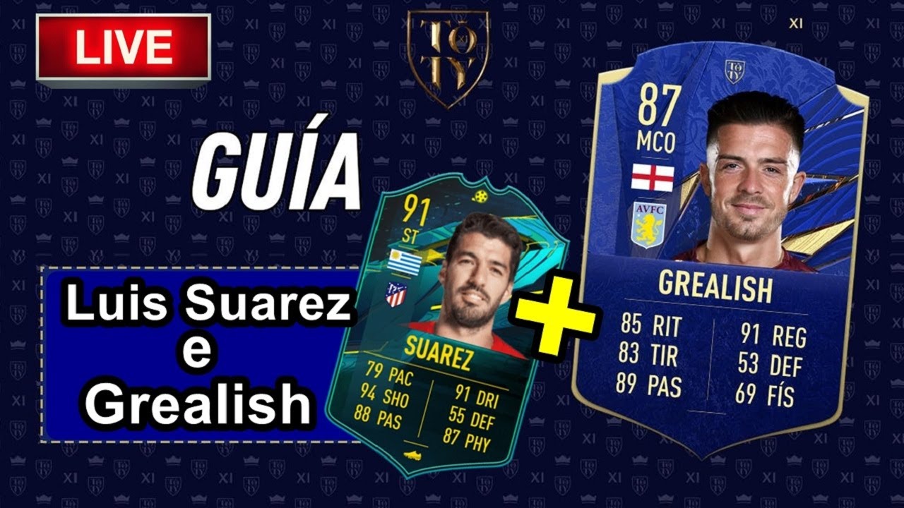 Live FIFA 21 - Como Fazer Luis Suárez MOMENTS e GREALISH TOTY ao mesmo TEMPO| PT-BR PS4