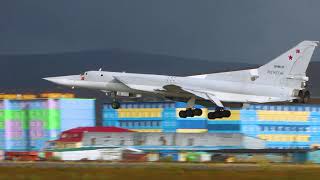 МиГ-31 ИЛ-78 АН-12 ТУ-22М3 посадка в дождь MiG-31 Ilyshin 78 Antonov 12 Tupolev 22M3 rainy landings