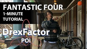 How to do the Fantastic Four for Poi: 1-minute tutorial