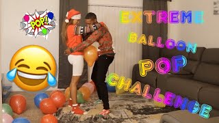 NAUGHTY EXTREME BALLOON POP CHALLENGE!!  || VLOGMAS DAY 10