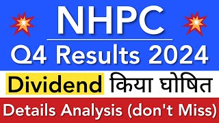 NHPC Q4 RESULTS 2024 🔴 NHPC SHARE LATEST NEWS • NHPC SHARE NEWS TODAY • STOCK MARKET INDIA