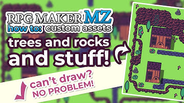 Finishing our map with B tiles! ! [Custom Assets in RPG Maker Tutorial]