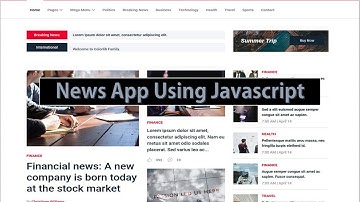 Built News App Using Javascript | API Integration(fetch) With Gnews | Inews