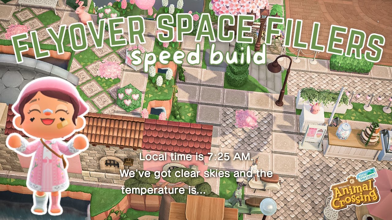 Small Space Filler Speed Build Flyover Build ACNH YouTube