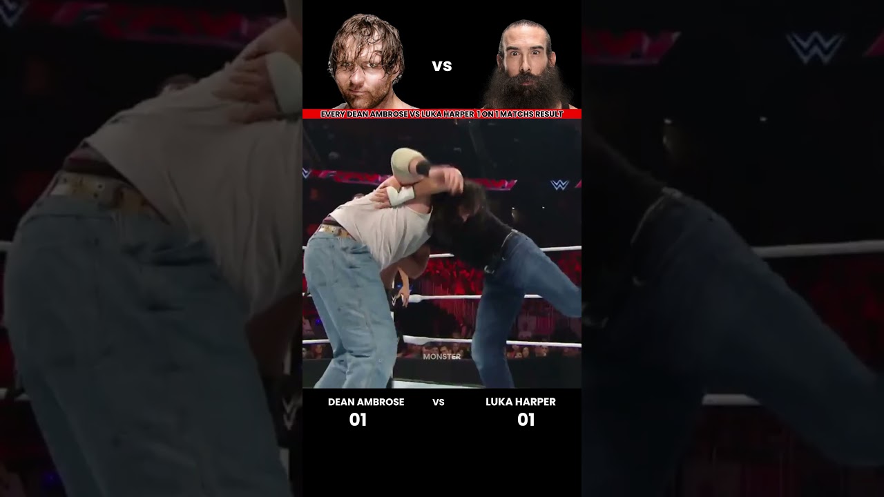 Every Dean Ambrose vs Luke Harper 1 on 1 Match Result Edit 💥 