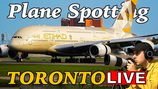 LIVE Sunday at Toronto Airport (YYZ)! A380, A350 and 777 from Emirates, Etihad, Korean and PIA